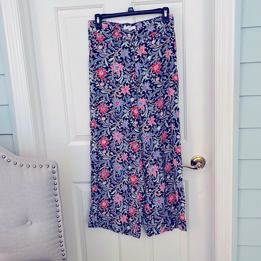 Loft Wide Leg Crop Pant Size XS